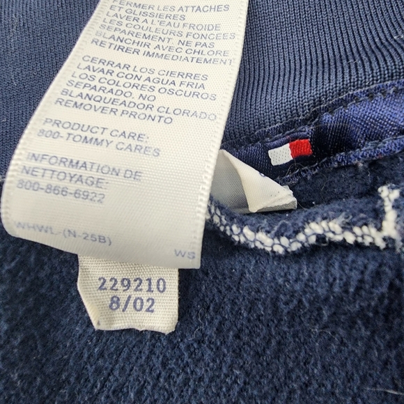 Tommy Hilfiger Navy Blue Zip Up Track Jacket Y2K Plus - Picture 6 of 10